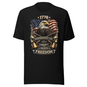 1776 Liberty or Death Patriotic Eagle Shirt