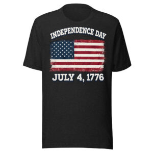 Distressed American Flag T-Shirt – July 4th