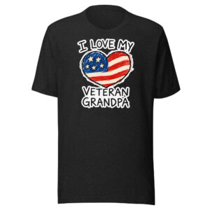 I Love My Veteran Grandpa Shirt