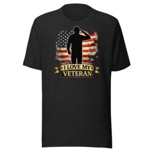I Love My Veteran Patriotic Shirt