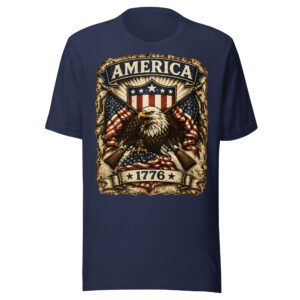 America 1776 Patriotic Eagle Shirt
