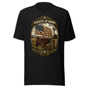 Harvest of Honor Vintage American Farm Patriotic T-Shirt
